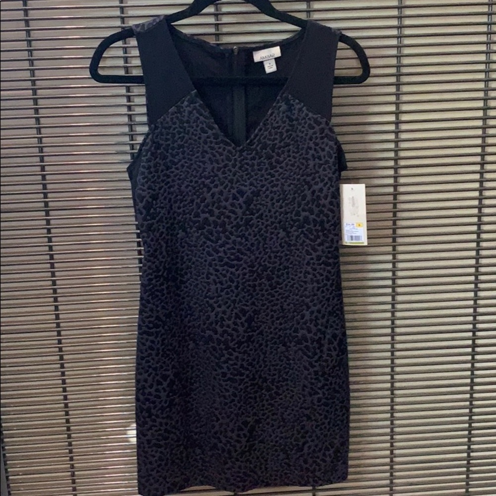 NWT Ambar For Target Bodycon Dress Textured Animal Print Ebony Size Small